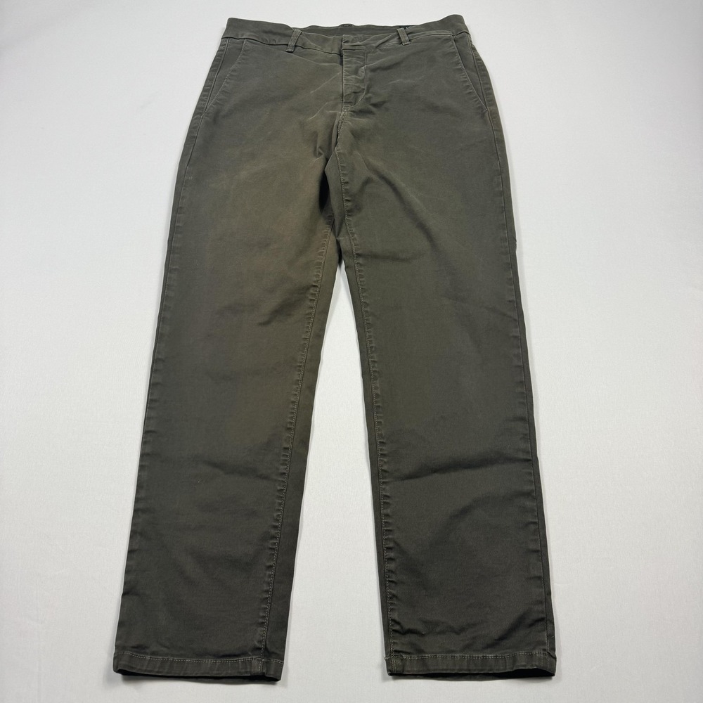 Vince Pants Mens 29 Olive Green Slim Straight Chino Stretch Made USA Casual